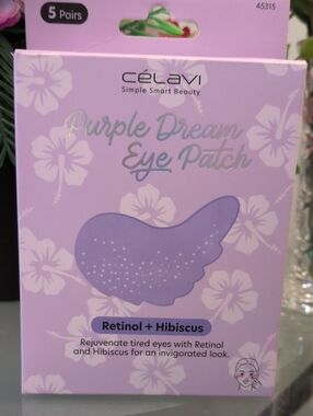 Célavi Purple Dream Retinol + Hibiscus Eye Patch - Purple